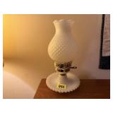 Electric milk glass lamp