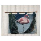 Flamingo tapestry wall hanging