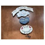 "This Home is Open to God & Friends" wall decor