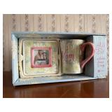 "Mom" frame, mug boxed gift set