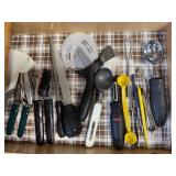 Kitchen utensils, can openers, vegetable peelers,