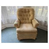 Baroque swivel easy chair