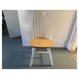 Natural & white dining chair