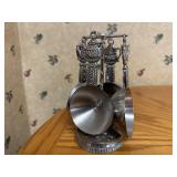 Stainless teapot measuring cup set