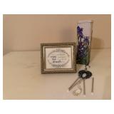 Religious picture, windchime, tin