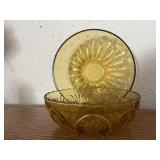 Amber serving bowls (2)