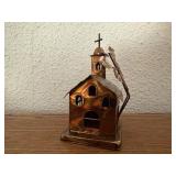 Copper church music box