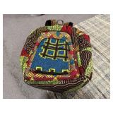 African Ankara backpack