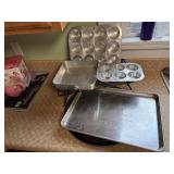 Baking pans, muffin pans, cookie sheets, cooling