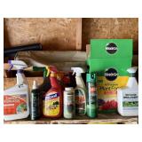 Shelf of consumables, garden supplies
