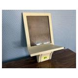 Picture frame floating wall shelf