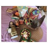 Fall decorations, yard flags, cornucopia, Native