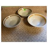 Stoneware bowls (3)