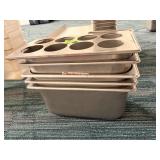 Metal Steam Pans, 13" x 7"