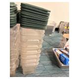 Food Storage Container w/ lids, 7" x 7"