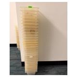 Plastic Food Pans, 6" x 7"