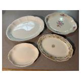 Vintage china platters (4)