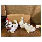 Geese planters, collectibles