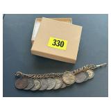 Vintage Zodiac charm bracelet