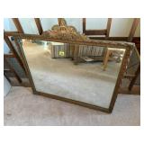 Antique gold mirror