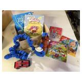 Children's books, Tonka, crocheted toys