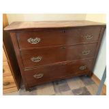 Antique serpentine dresser