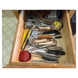 Contents of kitchen utensil drawer, slicers