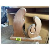 Wood carved nativity set