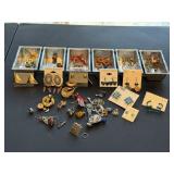 Mini loaf pans of earrings