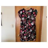 Handmade floral shift dress