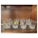 Clear rocks glasses (8)
