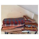 Plaid, paisley fabric yardage