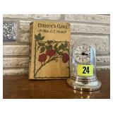 Battery operated chime clock, Daddy's Girl book
