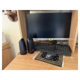 HP 22' Computer monitor, speakers, keyboard,
