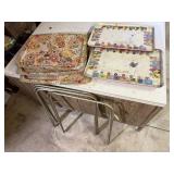 Floral TV trays (3), Color Tray lap trays (2)