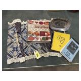 Casserole carrier, daily bread plate, cookbooks