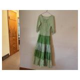 Green broom dress