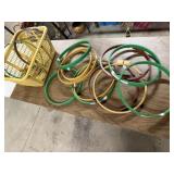 Laundry basket of large embroidery hoops