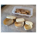 Craft blocks, stacking boxes