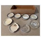 Butter pat, saucer assortment
