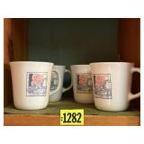 Corning ware cups (4)