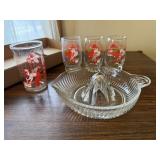 Strawberry Shortcake, Archie juice glasses, juicer