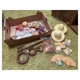 Box of craft supplies