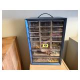 Hardware organizer, craft supplies included