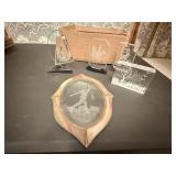 Etched acrylic collectibles