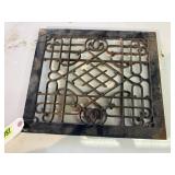Cast iron register grate