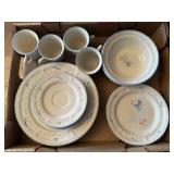 Cottage core goose stoneware dishes