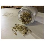 Jar of large safety pins