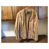 Suede leather lined coat