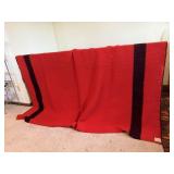 Red wool blanket